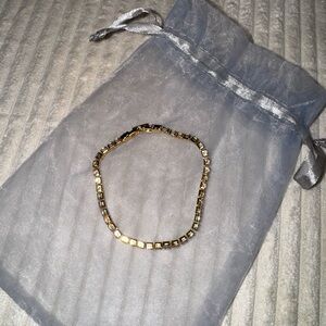 New Gold and Silver Crystal Tennis Bracelet
